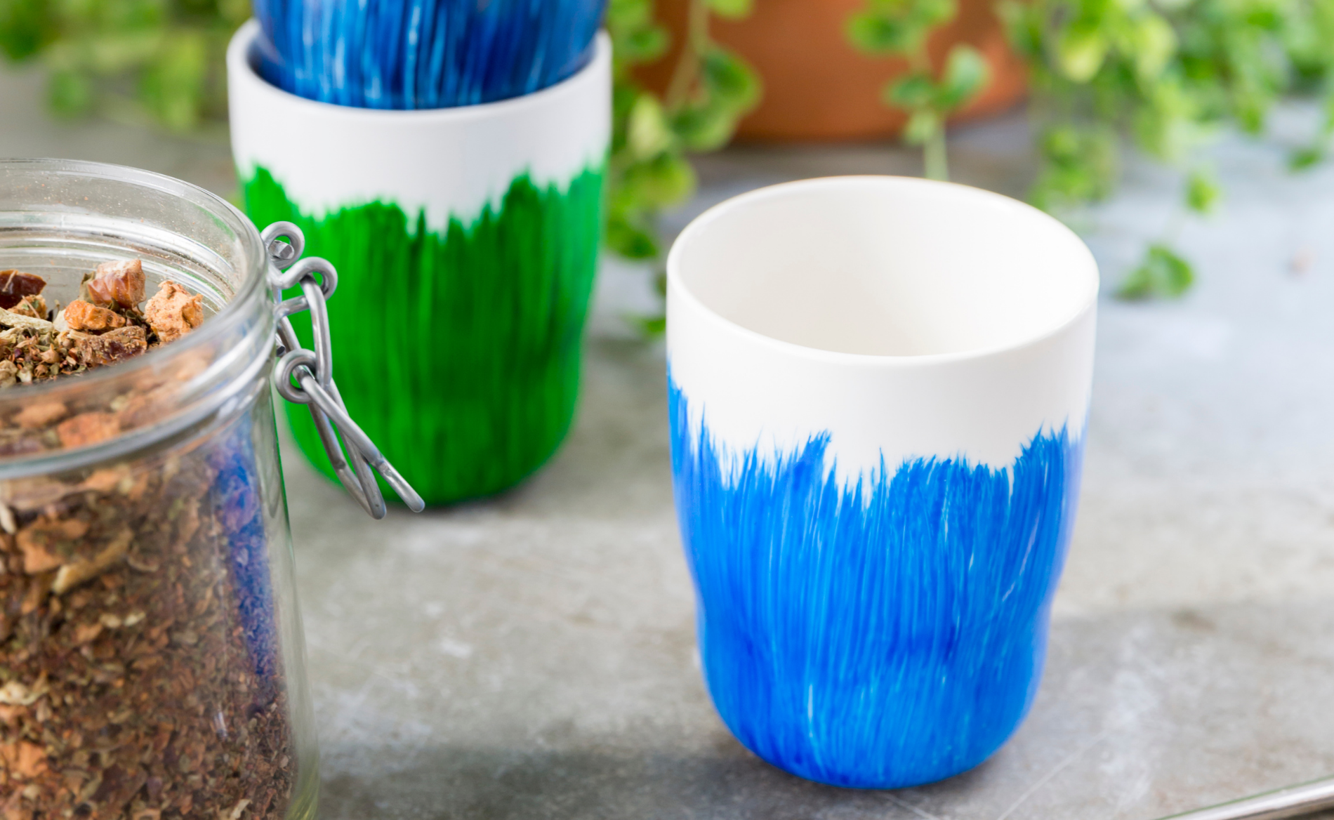 Colourful mug design