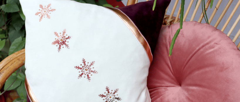 DIY feestelijke kussensloop