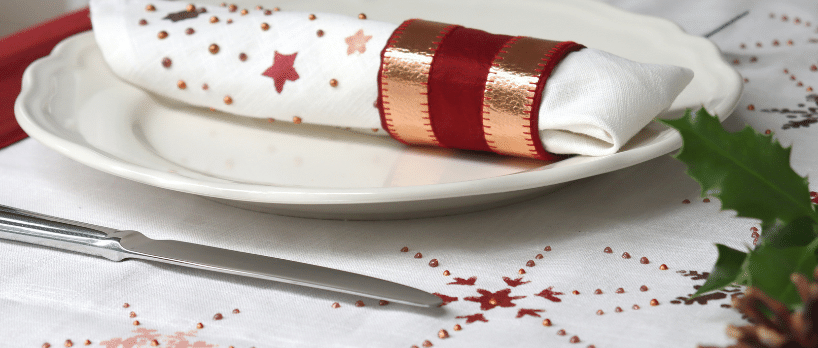 DIY feestelijk tafeltextiel