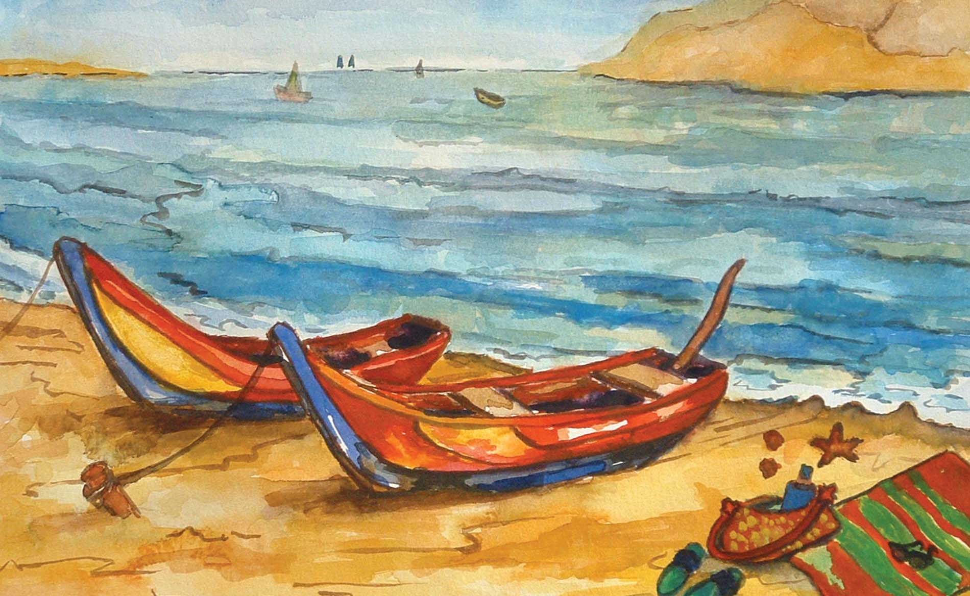 Boats on the beach