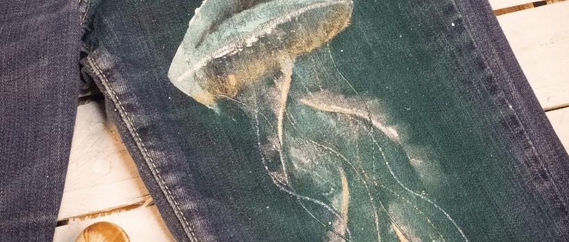 Jellyfish on jeans