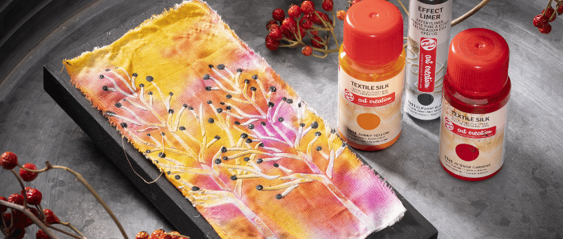 Tree design on fabric