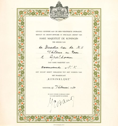 Predicate 'Royal' 1949